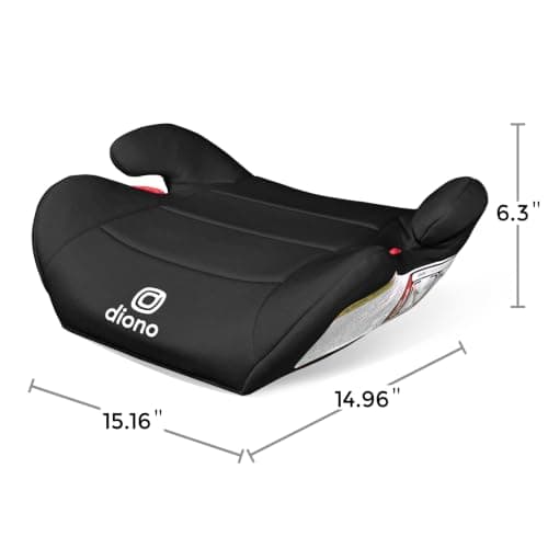 Diono Solana Lite Backless Booster Car Seat Pack of 2, Lightweight & Portable for Travel, Machine Washable Covers, 40-100 lbs, Black Storm — view 2