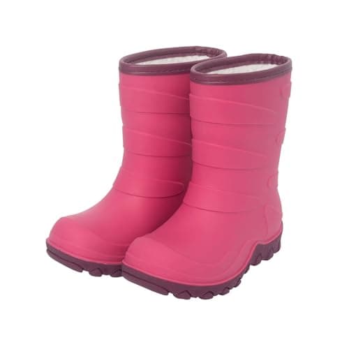 Kids Winter Rain Boots, Insulated Warm Snow Boots, Children Waterproof Mud Boots for Boys and Girls, Big Kid Size 2