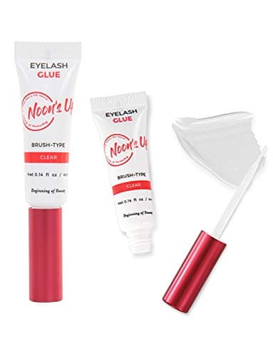 NOON'S UP Lash Glue Clear - Waterproof 24Hr Strong Hold, Sensitive Eyes 4ml