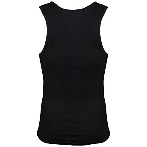 Gildan Men's A-Shirt Tanks, Multipack, Style G1104, Black (12-Pack), Small — view 4