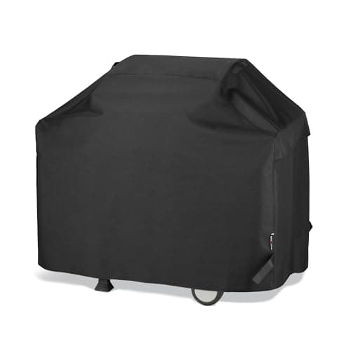UNICOOK BBQ Cover 50 Inch, Heavy Duty Waterproof Housse BBQ, Special Fade and UV Resistant Outdoor Barbecue Grill Cover, Barbecue Accessories Compatible for Weber Char-Broil Brinkmann and More