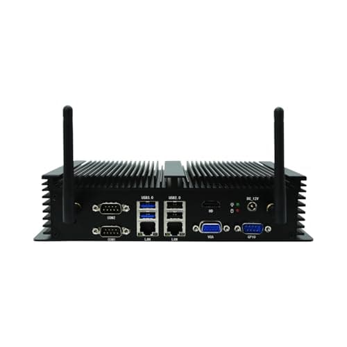 Industrial Mini PC, Intel i7-4578U, 8GB RAM, 256GB SSD,Windows 10 Pro, HDMI, VGA, 6xCOM RS232, 4xUSB 3.0, Metal Case