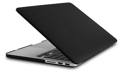 KECC Ultra Thin Case for MacBook Air 13 inch M5 2026 2025-2021 Release M4 M3 M2 M1 Pro/Max Chip, Italian Leather Hard Shell for MacBook Air 13.3”, Black Leather — view 2
