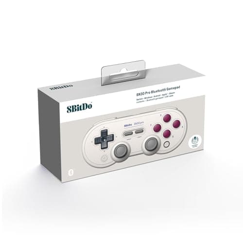 AKNES 8Bitdo SN30 Pro Bluetooth Controller, Hall Effect Joystick Update, Gaming Controller Compatible with Apple, Switch, Windows, Steam Deck, Android and Raspberry Pi - G Classic Edition — view 5