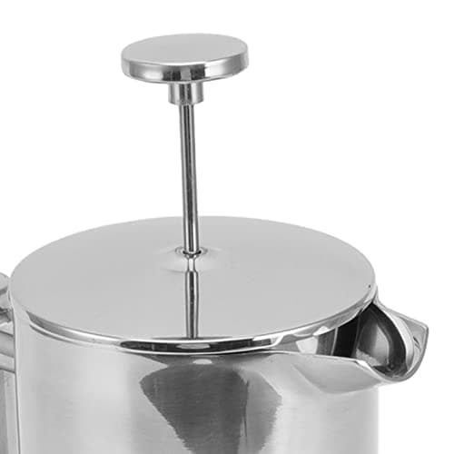 SIXRUN 304 Stainless Steel French Press Coffee Maker 34oz Large Capacity Insulated Double Wall with Filter Screen for Hot Tea and Cold Brew (800ml) — view 4