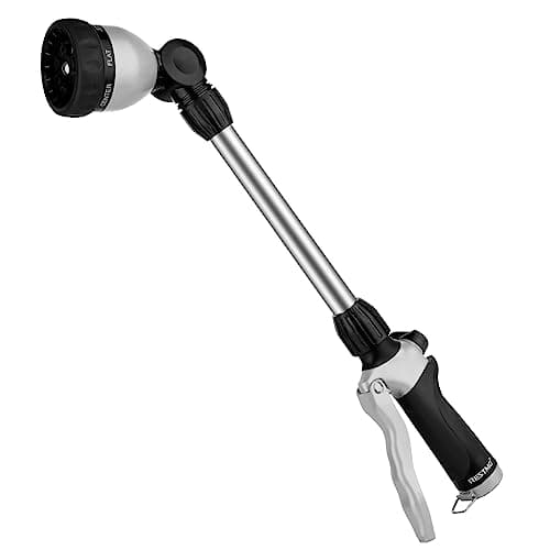 RESTMO Heavy Duty Metal Hose Wand, Watering Wand for Garden Hose