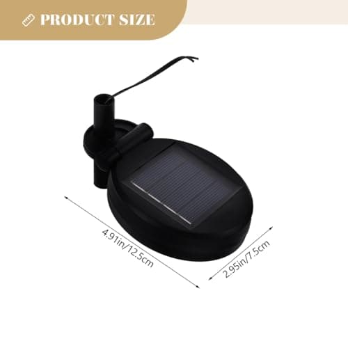 Frcolor 2Pcs Rotatable Solar Panel Replacement Kit for Outdoor Garden Lighting Accessories Portable Small Solar Charger for Patio Yard — view 2