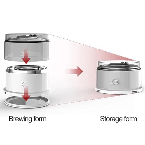 Portable Coffee Maker, Hand Pour Machine, Mini & Reusable for Home, Travel, Camping, Hiking, with Water Temperature Control, 2-Pack Hand-Pressed Design — view 5