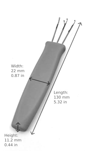House Village Cordie - I-Cord Hand Tool for Knitting, Crochet, I-Cord Bind Offs and DIY Crafts (Cyan Blue) - Cord Maker, Compact Durable Craft Tool with Video Instructions — view 3