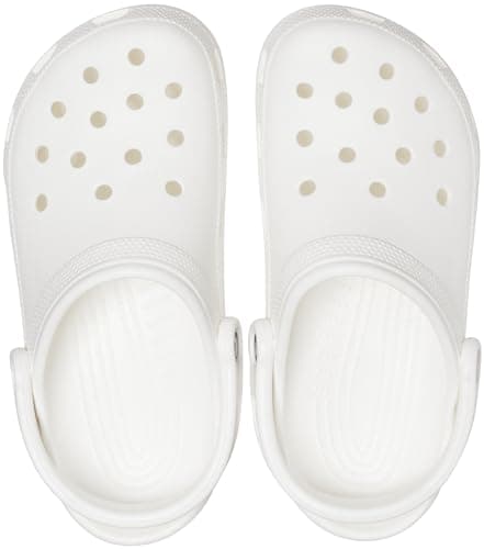 Crocs Unisex-Adult Classic Clogs, White, 8 Men/10 Women — view 3