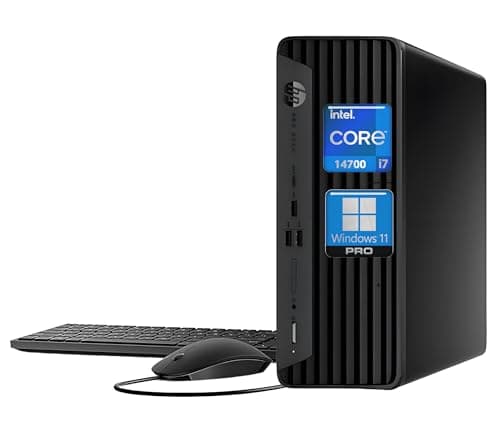 HP ProDesk SFF 400 G9 Business Desktop Computer, 14th Gen Inte i7-14700(20-Cores/28-Threads), 32GB DDR5 RAM, 2TB Storage, Small Form Factor, DisplayPorts, Type-C, Wi-Fi, HDMI, Windows 11