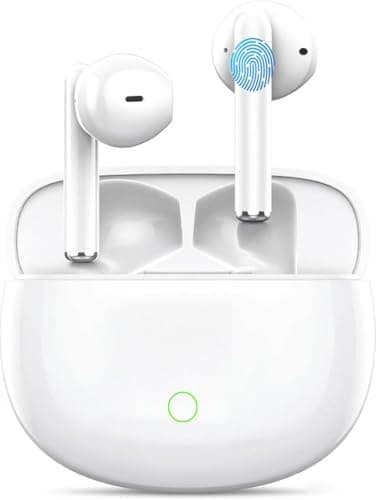 Wireless Earbuds,13mm Drivers with Big Bass,Bluetooth 5.3 Headphones HiFi Stereo,40H Long Playtime,4 Mics for AI Clear Calls,IP7 Waterproof Ear Buds for Sports/Workout/Running,Bluetooth Earphones