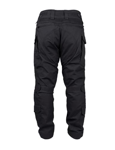IDOGEAR G3 Combat Pants with Knee Pads Multi-camo Pants for Men Outdoor Airsoft Paintball Camo Tactical Trousers (Black,32W x 32L) — view 3