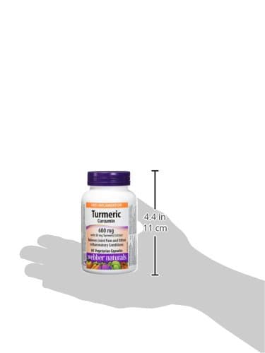 Webber Naturals Turmeric Curcumin, 95% Curcuminoids, 60 Capsules, Anti-Inflammatory Support, Vegan — view 9