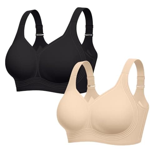 LetsJoli Jelly Bras for Women No Underwire Plus Size Push Up Supportive