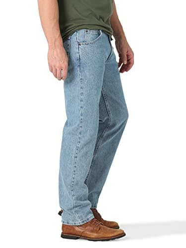 Wrangler Authentics Men's Classic 5-Pocket Regular Fit Cotton Jean, Light Stonewash, 30W x 32L — view 3