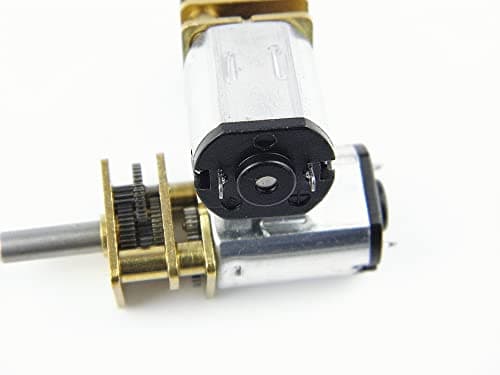 CHANCS N20 Small Dc Motor 12V 100RPM Shaft Length 10mm Geared Motor with Metal Gearbox Motor for DIY RC Toys 2PCS — view 4