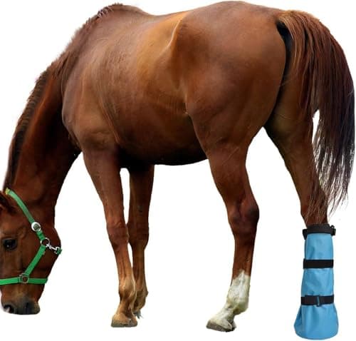 Large Capacity Foot Soaking Container PVC Hoofs Soaking Boot with Elastic Band Care Horse Riding Enduring Care Horse Riding — view 4