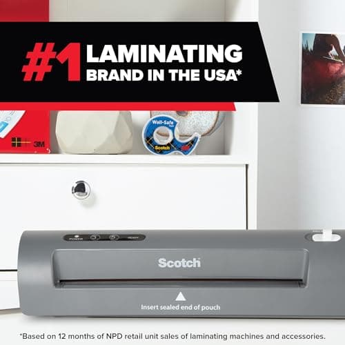 Scotch Thermal Laminator, 2 Roller System for a Professional Finish, Use for Home, Office or School, Suitable for use with Photos (TL901X) — view 4