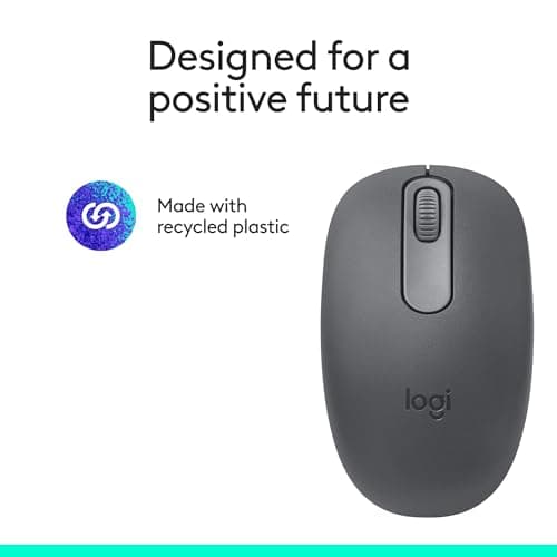 Logitech M196 Bluetooth Wireless Mouse, Compact and Portable Mouse for Laptops, Tablets and More, 12-Month Battery, Smooth Tracking, Compatible with PC and Mac, Windows and macOS - Graphite — view 9