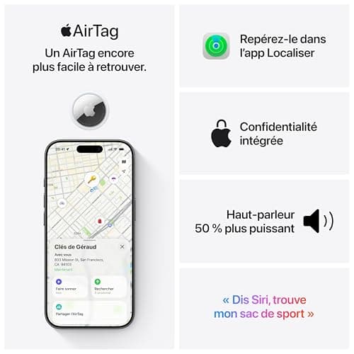 Apple AirTag ​​​​​​​1 Pack (2nd Generation) — view 5