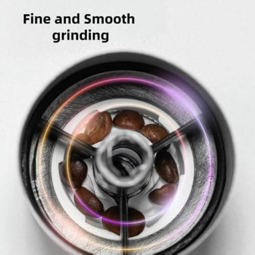 Jogcaw Manual Coffee Grinder, Multi Adjustable Settings, Portable Hand Coffee Grinder with Ceramic Burr & Detachable Hand Crank for Travel, Camping, Office, Espresso, Pour-Over and More