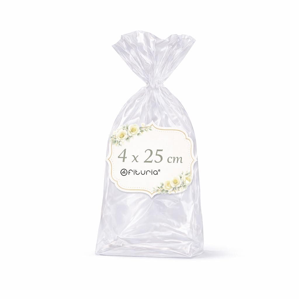 Ofituria Bolsas Celofán Transparente 10 x 15 cm, Bolsas Transparentes para Chuches y Regalos – Bolsas Plastico Transparente para Cumpleaños Infantiles, Galletas y Detalles, 1 Pack (100 Bolsas) — view 44