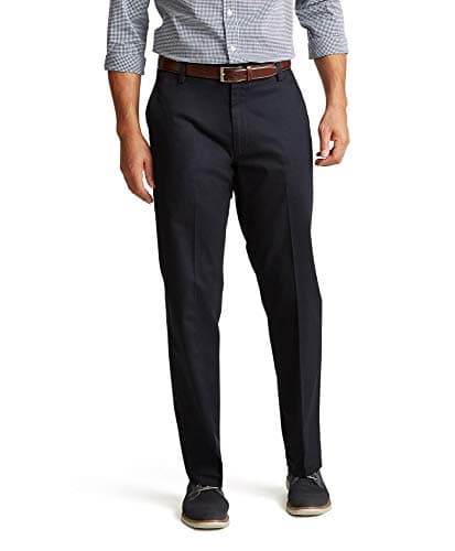 Dockers® Men's Classic Fit Signature Khaki Lux Cotton Stretch Pants (Regular and Big & Tall), Dockers Navy, 36W x 30L