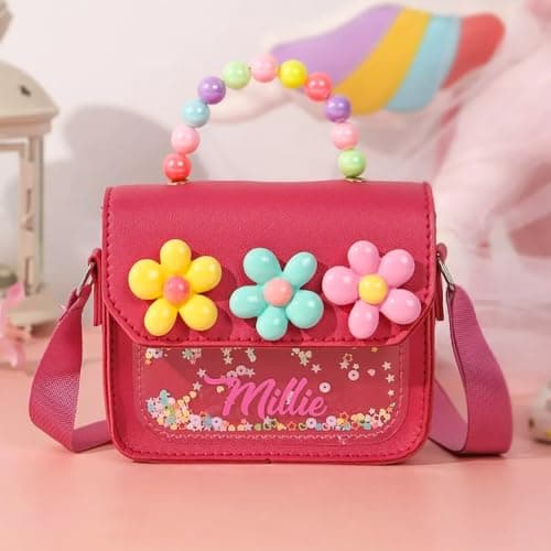 TIRXUIND Personalized Shoulder Bag for Girls – Custom Name Crossbody Bag, PU Leather Purse for Kids, Travel Vacation School Bag — view 5
