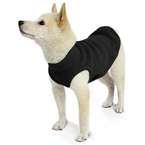 Gooby - Stretch Fleece Vest, Pullover Fleece Vest Jacket Sweater for Dogs, Black, Medium — view 3