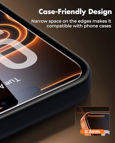 UNBREAKcable 3-Pack Screen Protector for iPhone 17 Pro Max, Double Shatterproof Tempered Glass [Easy Installation Frame] [9H Hardness] [99.99% HD Clear] [Case Friendly] for iPhone 6.9 inch — view 5