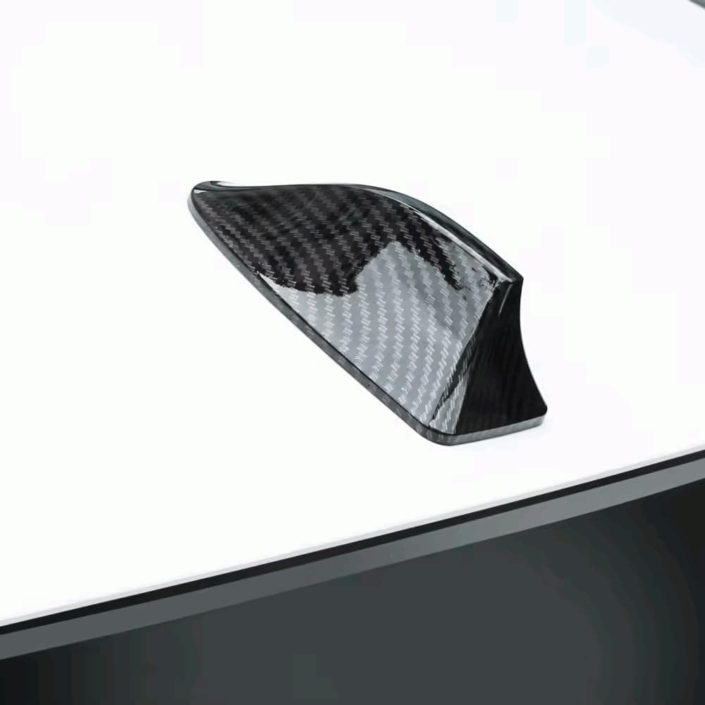 AUTOZOCO Universal Shark Fin Style Car Antenna, Shark Car Antenna, FM/AM Radio Signal Reception Device, Waterproof Self-Adhes — view 3