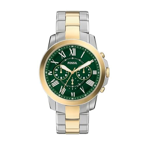 Fossil Men's Watch, Grant Quartz Stainless Steel Chronograph