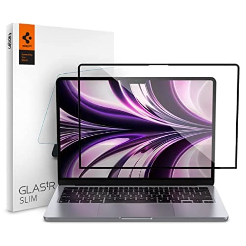 Spigen Tempered Glass Screen Protector [Glas.tR Slim] Designed for Macbook Air 13 inch M5 (2026) / M4 / M3 / M2