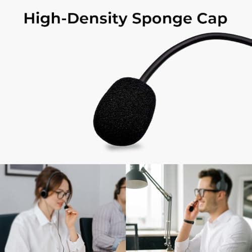 J.M.SHOW Replacement Game Mic Compatible with Logitech G PRO X2, G PRO X Wireless and G Pro Wired Gaming Headsets, Detachable Noise Cancelling Crystal-Clear Game Microphone with 2Pcs Foam Cover — view 3