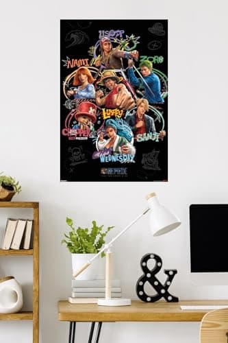 Netflix One Piece: Season 2 (2026) - Straw Hat Grid Wall Poster, 34L" x 22.4W", Unframed Version