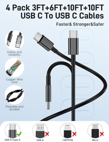 Super Fast Samsung Charger Type C, 2Pack Dual Port USB C Fast Charger Block — view 5