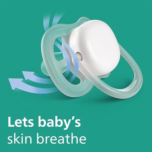 Philips Avent Ultra Air Pacifier - 4 x Light, Breathable Baby Pacifiers for Babies Aged 0-6 Months, BPA Free with Sterilizer Carry Case (Model SCF085/49) — view 4