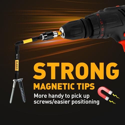 6-Piece Phillips Bit #2 Impact, 2 Inch Magnetic Phillips Head Drill & Screwdriver Bit with Magnetic Bit Holder, S2 Steel, 1/4" Hex Shank, PH2 for Impact Driver, Professional & DIY Use — view 4