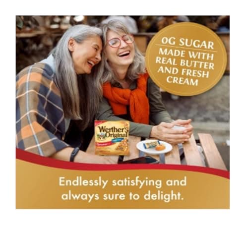 Werther's Original Hard Candies Caramel Flavored - Pack of 2 - Delicious Caramels in Every Bag - Perfect for Sharing with Friends and Family - Small Bags — view 3