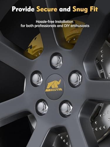 MIKKUPPA M12x1.5 Lug Nuts - Replacement for Ford Fusion Focus Escape, Honda Accord Civic CRV, Chevy Cruze Malibu, Dodge Journey, Jeep Compass Patriot Aftermarket Wheel, 20pcs Chrome Closed End Nuts — view 7
