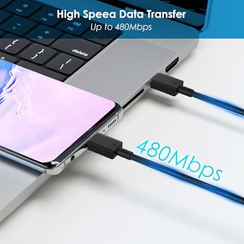 25W Super Fast Charger,Type C Wall Charger with 6.7ft Long Cord Compatible with Samsung Galaxy S23 Ultra/S23/S23+/S22/S22 Ultra/S22+/S21 Ultra/S20 Ultra/Note 20/Fold 3/Flip 3/Note 10/S10/S9/S8 — view 3