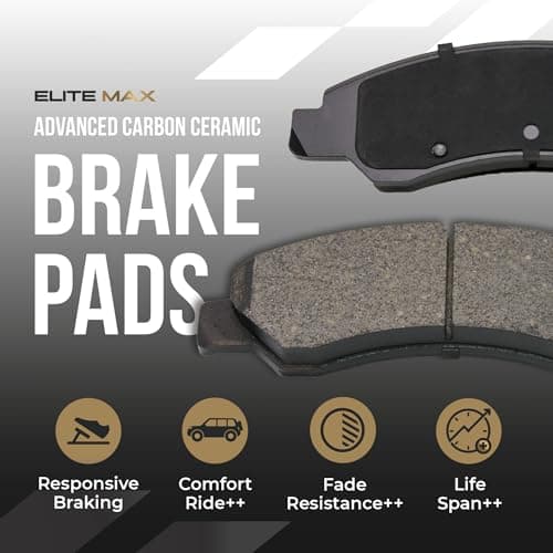 Max Advanced Brakes Front Brake Kit Compatible With 2006-2023 Subaru Forester Impreza Outback Legacy 293mm Frt Rotor Replacement Geomet Coated OE Disc Brake Rotors and Ceramic Brake Pads — view 5
