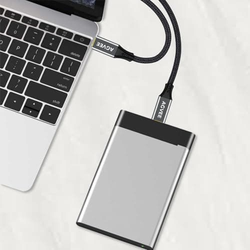 AGVEE 6.6ft USB-C to Mini USB Cable, Mini-B 5-Pin Data Charger Cord — view 5