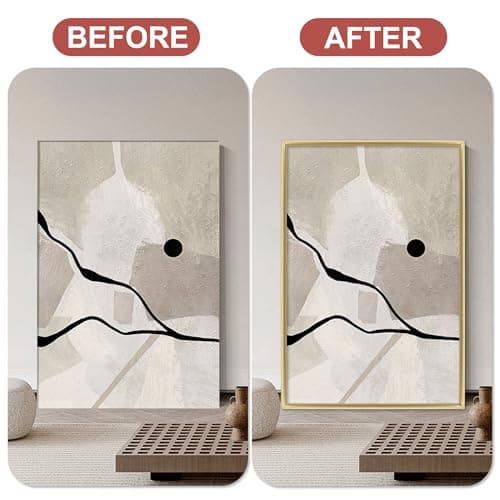 Lunghaa Peel and Stick Matte Gold Finish Molding Trim, 196.8" x 0.31" Flexible Decoration Strip for Wall, Tile Edge, Mirror, Cabinet, Furniture and DIY Home Decor — view 2