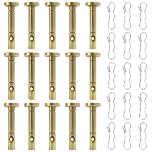 15 Pcs Snowblower Shear Pins and Cotter Pins Set, 738-04124 and 714-04040 Snow Blowers Accessories Compatible for Cub Cadet MTD Troy Bilt Yard Man Huskee Snowblowers