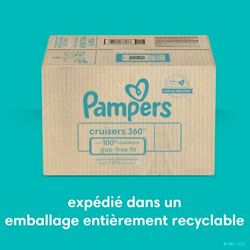 Pampers Diapers - Cruisers 360 degrees - Size 6, up to 100% Leakproof Fit, Designed for Active Babies, Pull On Diaper, EZ Off Tabs Designed for Easy Changes, 1 Pack (Count of 104) — view 4