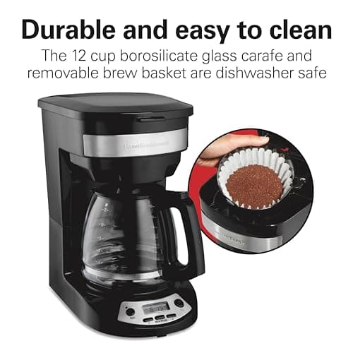 Hamilton Beach 12 Cup Programmable Drip Coffee Maker — view 6