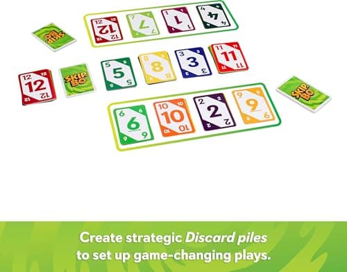 ​Mattel Games Skip-Bo Card Game for Kid, Adult & Family Nights, Color Blind Accessible Deck for 2 to 6 Players Ages 7+ — view 3