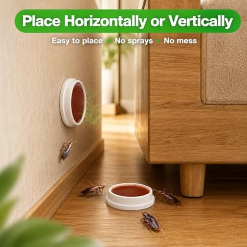 Cockroach Traps, 96 Pack Roach Bait Stations Indoor & Outdoor, Ready-to-Use Design for Hidden Roach Areas, Kitchen, Bathroom, Basement, Cabinets & Under Sinks — view 5